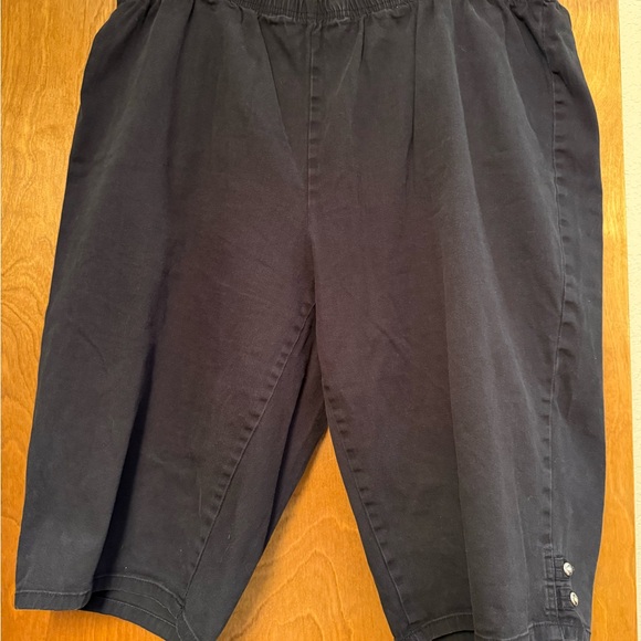 Just My Size Women's Dark Gray Flat Front Shorts - Picture 1 of 3